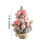 Pink tabletop Christmas tree with ornaments and lights 12 3