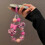 Beaded Short Chain Phone Strap with Secure Lanyard, Compatible with Smartphones 4