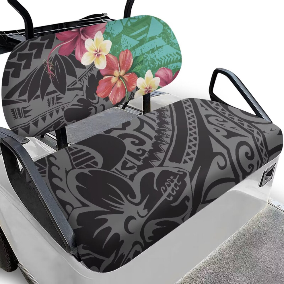 Golf Cart Seat Covers Soft Polynesian Tattoo Plumeria Golf Cart Seat Cushions Cover Washable Seats Protective Cool In Summer And Warm In Winter 9193271977872