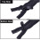 Black Heavy-Duty Double-Slide Zipper 150cm 1 Pc 3