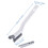 (Double White) 3-in-1 Clip Brush for Kitchen & Bathroom 3