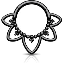 Minimalist Lotus G23 Solid Titanium Septum Rings 16G – Compatible with Daith, Helix & Flower Piercings, Hypoallergenic