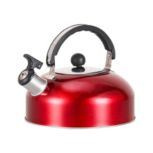 2L Whistling Camping Kettle/Pouring Spout and Heat-Resistant Folding Handle/Camping, Fishing, Workshops and Garages