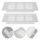 FRCOLOR 6 Pcs Rectangular Cowl Grille Rectangular Air Vent Baby 15X8X1.5CM Silver 3