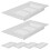 FRCOLOR 6 Pcs Rectangular Cowl Grille Rectangular Air Vent Baby 15X8X1.5CM Silver 4