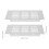 FRCOLOR 6 Pcs Rectangular Cowl Grille Rectangular Air Vent Baby 15X8X1.5CM Silver 5