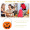 Plastic Pumpkin Candy Bucket 17 x 13.5 cm 4