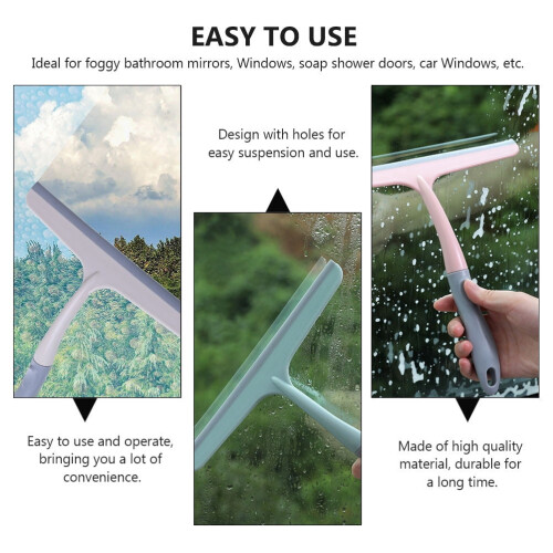 HEMOTON 3 Pcs Wow Cleaner Hanging Squeegee Window 24.5X24.5X3CM 1