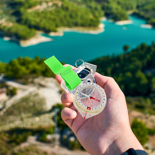 Map Compass Tool Outdoor Directional Compass Portable Navigation Compass Hiking Supply 2