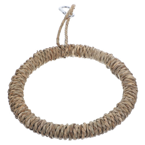 2Sets Duurzame Gras Schommel Vogel Ring Speelgoed Vogelkooi Accessoire 1
