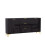 Sideboard Goldline Gloss 140cm - Glossy Black 8