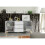 Sideboard Goldline Gloss 140cm - Glossy White 3
