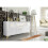 Sideboard Goldline Gloss 140cm - Glossy White 6