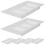 FRCOLOR 6 Pcs Rectangular Cowl Grille Rectangular Air Vent Baby 15X8X1.5CM Silver 1