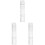 3Pcs Transparent Pc Erhu Carrying Case Lightweight Durable Storage Bag 3