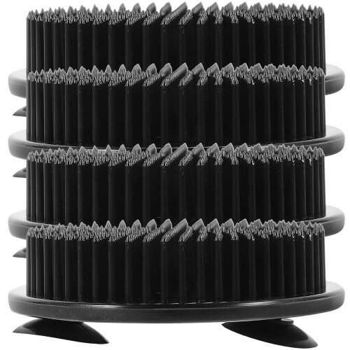 12Pièces Porte-Épingles Fleurs Plastique Noir Pour Déco 2