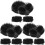 12Pièces Porte-Épingles Fleurs Plastique Noir Pour Déco 4