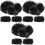 12Pièces Porte-Épingles Fleurs Plastique Noir Pour Déco 5