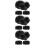 12Pièces Porte-Épingles Fleurs Plastique Noir Pour Déco 9