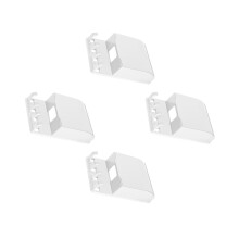 4Pcs Ps Material Waterproof Wall Socket Cover White Home Use