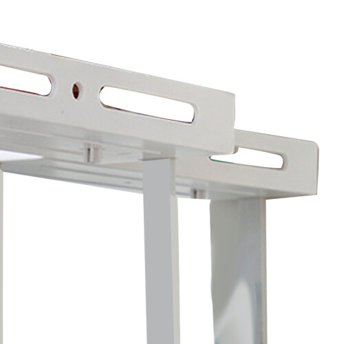 Pull Rotate Spice Rack 2-Tier, Milk White, 15cm, Durable & Large Capacity 2