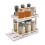 Pull Rotate Spice Rack 2-Tier, Milk White, 15cm, Durable & Large Capacity 10