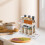 Pull Rotate Spice Rack Milk White 5.9in 15cm Cap 1