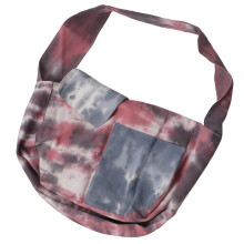 Red Canvas Dog Sling Carrier for Small Cats Large Space Breathable