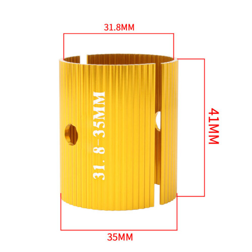2Pièces Shim Adaptateur Guidon Durable Aluminium 1