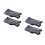 4Pcs Durable Black Controller Cover Waterproof for Electric Wheelchair 1