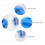Hamster Exercise Ball Transparent Plastic 2 pcs Blue 5