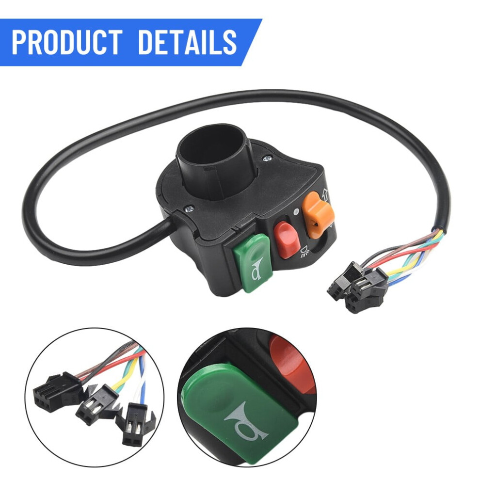 7/8\" Motorcycle Scooter Handlebar On Off Switch For Horn Headlight Turn Signal 9193271978688