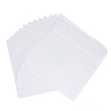 CD DVD Discs 100Pcs White Rectangular Storage Pouch with Classical Design for Home Cinema