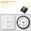 Golden Silent Clock Urverk Kit – Plast, 1 Set 3