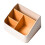 Desktop Storage Box with Compartments, Yellow PP, 4