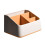 Desktop Storage Box with Compartments, Yellow PP, 5