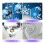 Capa de porta natalina com flocos de neve azuis, 35 x 71 polegadas 4