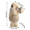 Dog Gnome Ornament Set Beige and Coffee 2 pcs 6