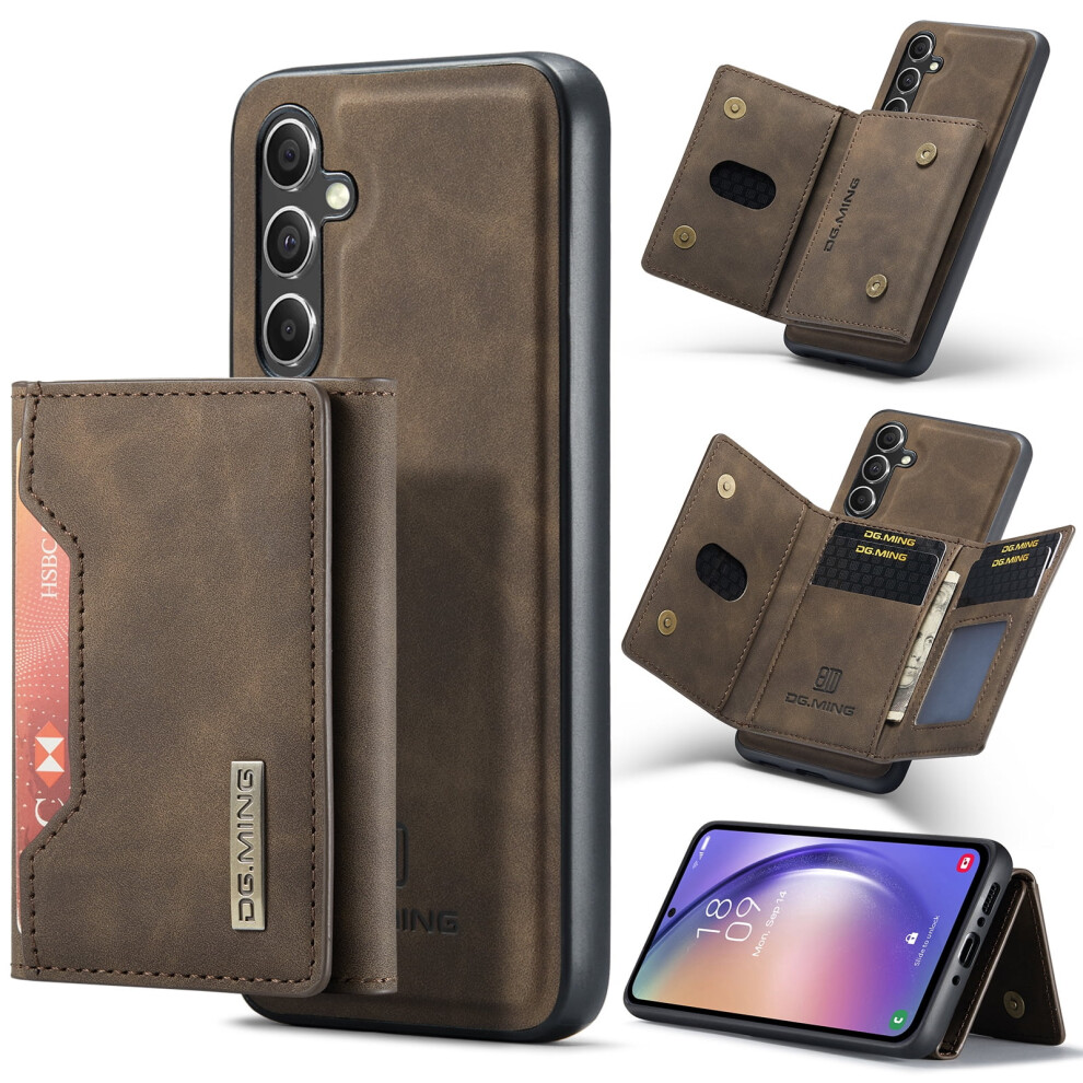Compatible With Samsung Galaxy A54 5G Magnetic Retro Pu Leather Wallet Case Â Detachable Trifold, Cash & Card Slots, Blue 9493189694350