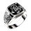 Men's Scorpion Engraved Alloy Ring Silver 4