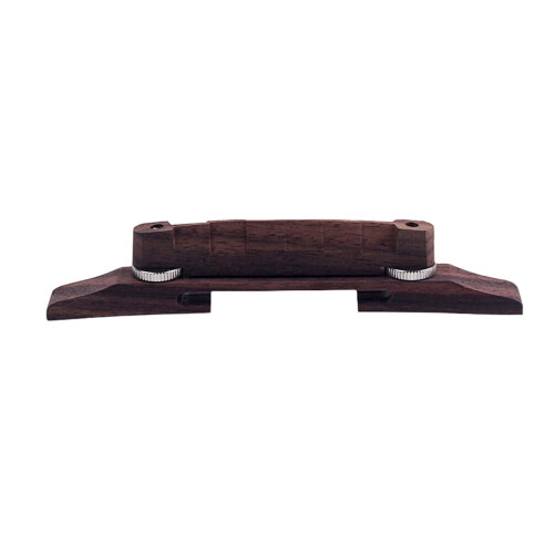 Adjustable Guitar Bridge Replacement Set in Rosewood Brown 1