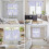 Easter Kitchen Curtains and Valances Set Flower White 7