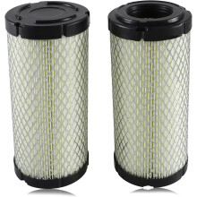 Lot de 2 filtres à air compatibles avec Kawasaki Mule 11013-1290, WIX46449, John Deere M113621 et Donaldson P822686