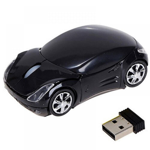 Mini receptor mouse wireless în formă de mașină 2.4G cu interfață USB pentru notebook-uri și computere desktop