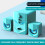 Bluetooth Desktop Speakers with Subwoofer USB Powered RGB Light Effects for PC TV Gaming 4