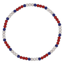 Stilvolle Baseball-Halskette mit Perlen, Strasssteinen und Discokugel-Anhänger, Schlüsselbeinkette, sportliches Accessoire für Sportbegeisterte