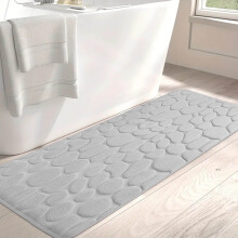 1 Stück Badematte – Wasserabsorbierend und waschbar – Rutschfest – Dick – Weich und komfortabel – Für Wohnzimmer, Schlafzimmer,