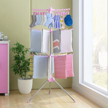 Multi-Functional Foldable Drying Rack with 24 Stainless Steel Clips, Indoor/Outdoor, Space-Saving & Portable – Compatible with Standard Laundry