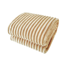 Flanell-Fleece-Wohndecke – Leichte, weiche, gestreifte Mikrofaser-Decke für Sofa/Bett, kuschelige Sofadecke für jede Jahreszeit & Geschenkidee
