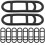 40Pcs Compact Black Silicone Bike Lights Straps for Easy Fixing 2